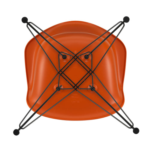 Cadeira de Braços em Plástico Eames DAR / Base Preta